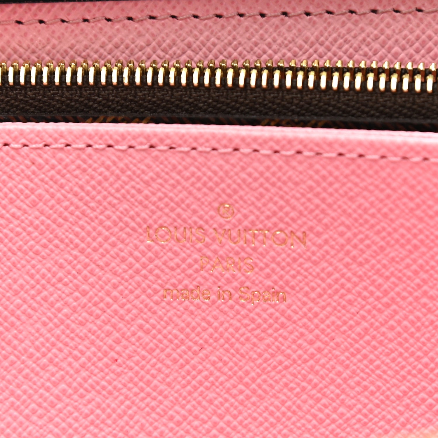 Louis Vuitton Damier Ebene Studded Zippy Wallet Rose Ballerine 6 of 6