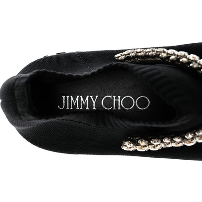 Jimmy Choo Knit Crystal Verona Sneaker 40 Black 7 of 8