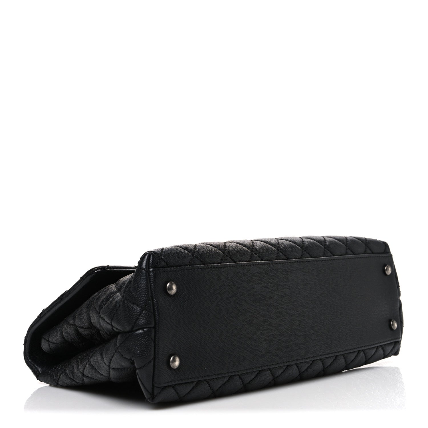 Chanel Caviar Quilted Medium Coco Handle Flap Black 4 of 10