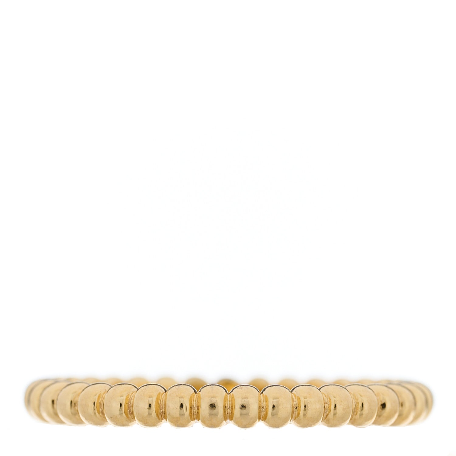 Van Cleef & Arpels 18K Yellow Gold Small Perlee Ring 53 6.25 1 of 5