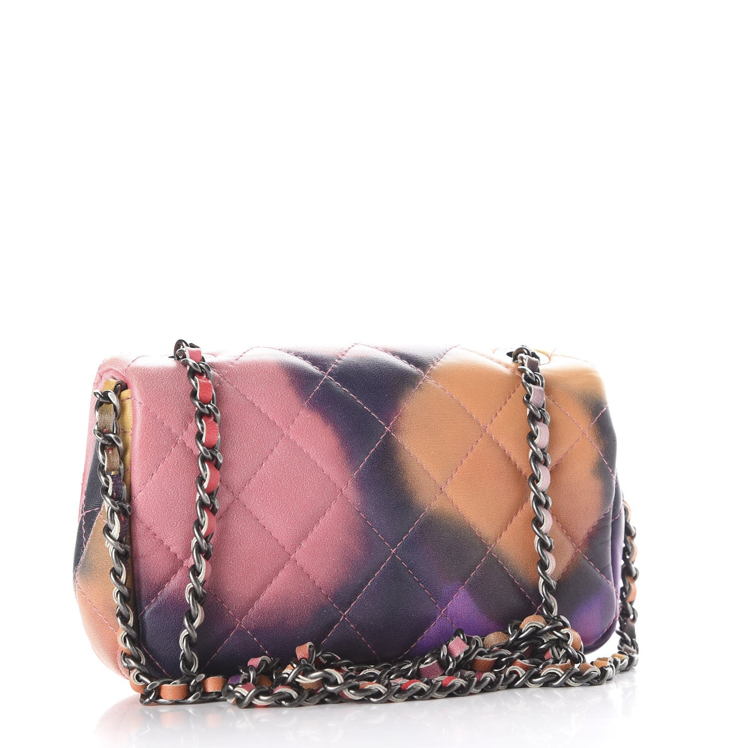 Chanel Lambskin Quilted Extra Mini Flower Power Flap Multicolor 2 of 9
