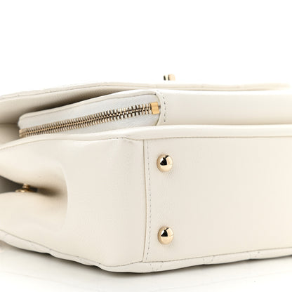 Chanel Caviar Quilted Medium Business Affinity Flap White 9 of 11