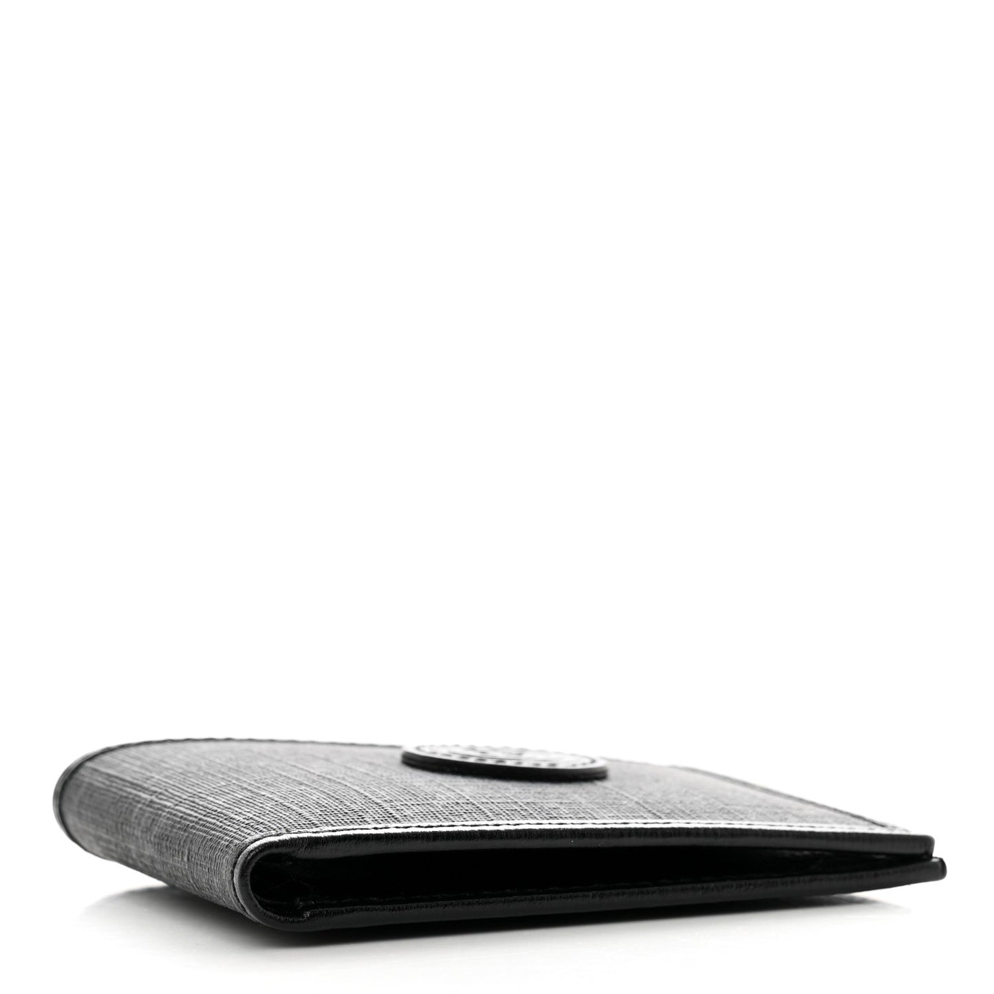 GG Supreme Monogram Azalea Calfskin Retro Interlocking G Bi-Fold Wallet Black
