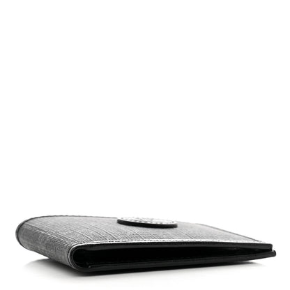 Gucci GG Supreme Monogram Azalea Calfskin Retro Interlocking G Bi-Fold Wallet Black 4 of 7