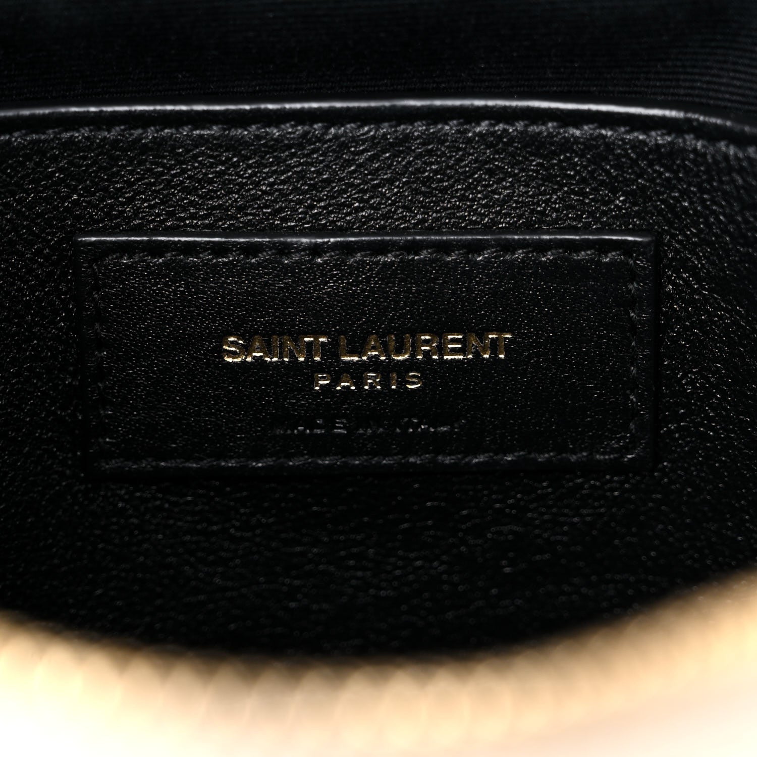 Saint Laurent Grain de Poudre Quilted 80's Vanity Bag Crema Soft 6 of 9