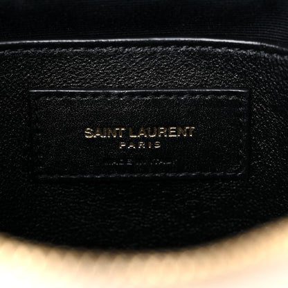 Saint Laurent Grain de Poudre Quilted 80's Vanity Bag Crema Soft 6 of 9