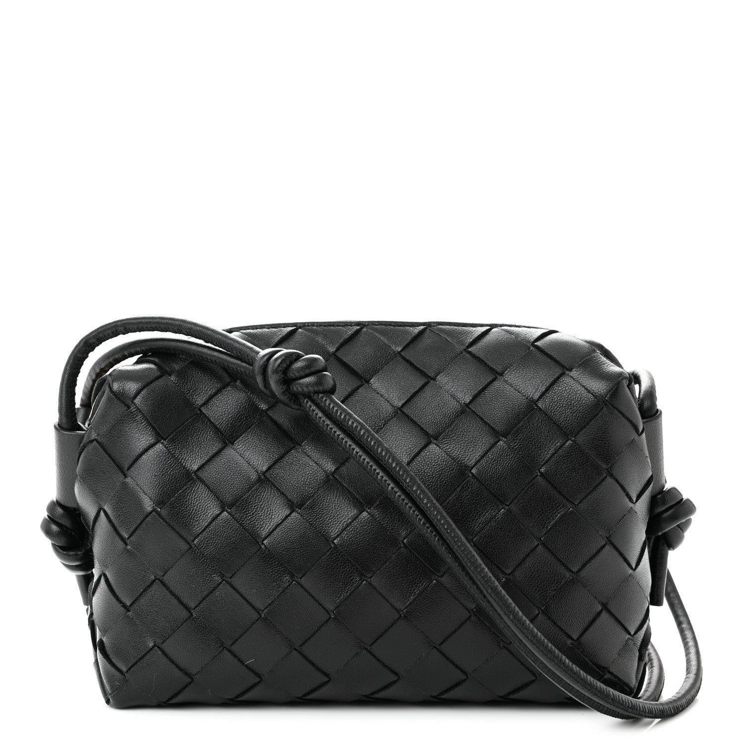 Bottega Veneta Nappa Intrecciato Mini Loop Camera Bag Black 1 of 10
