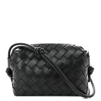 Bottega Veneta Nappa Intrecciato Mini Loop Camera Bag Black 1 of 10