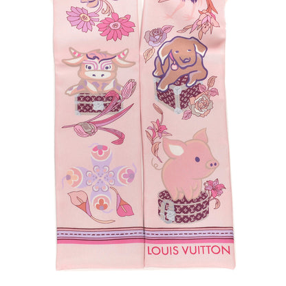 Louis Vuitton Silk Monogram Superstition Bandeau Light Pink 3 of 5