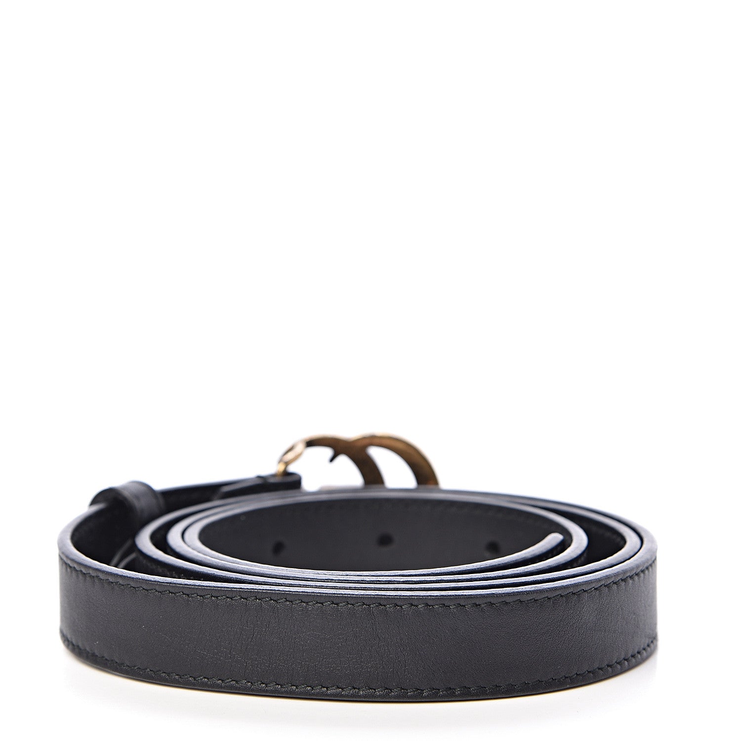 Gucci Calfskin Double G 20mm Belt 90 36 Black 3 of 6