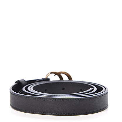Gucci Calfskin Double G 20mm Belt 90 36 Black 3 of 6