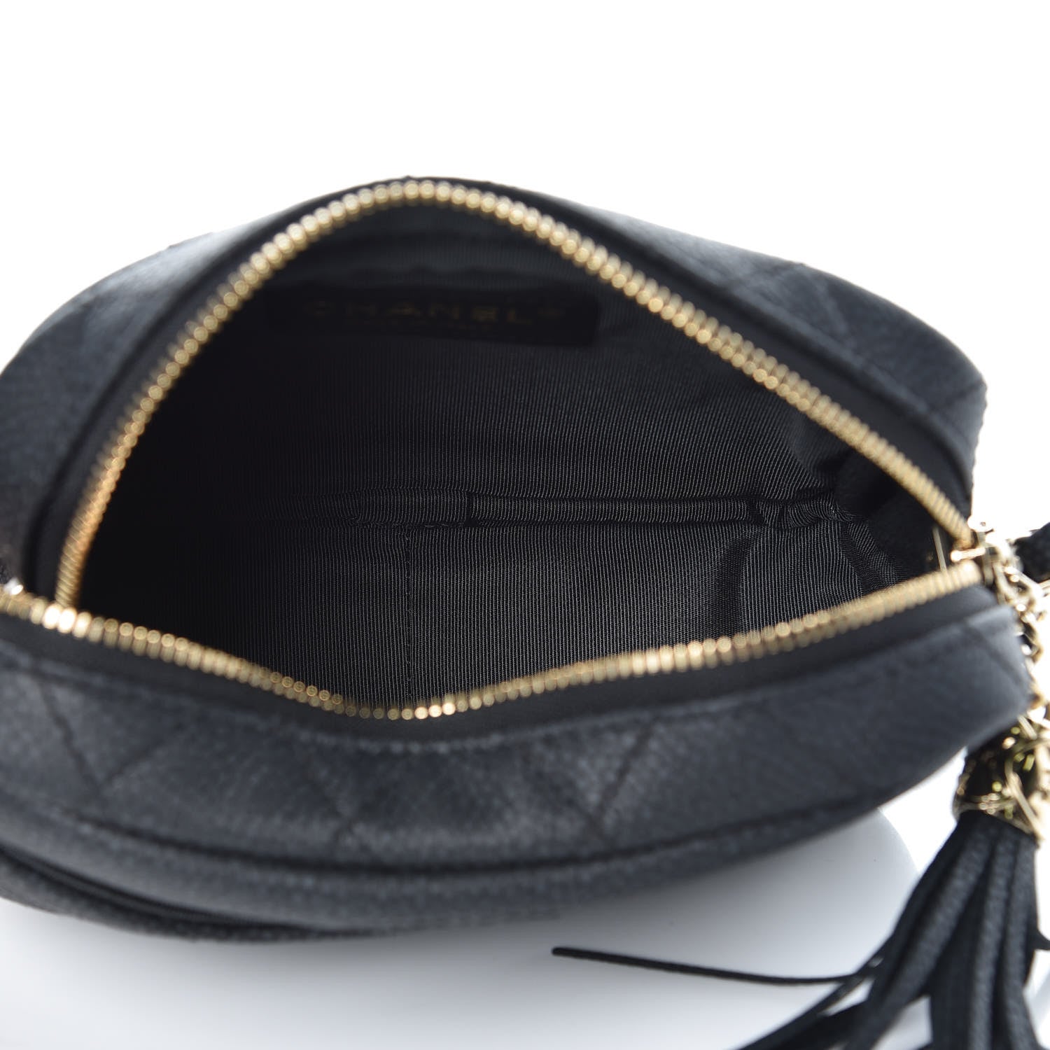 Chanel Iridescent Caviar Quilted Mini Coco Tassel Camera Case Black 5 of 8