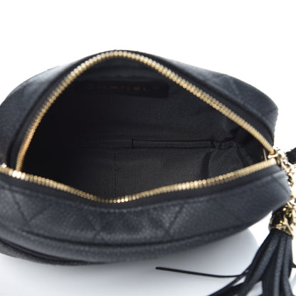 Chanel Iridescent Caviar Quilted Mini Coco Tassel Camera Case Black 5 of 8