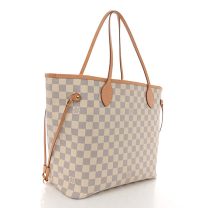 Louis Vuitton Damier Azur Neo Neverfull MM Rose Ballerine 4 of 17