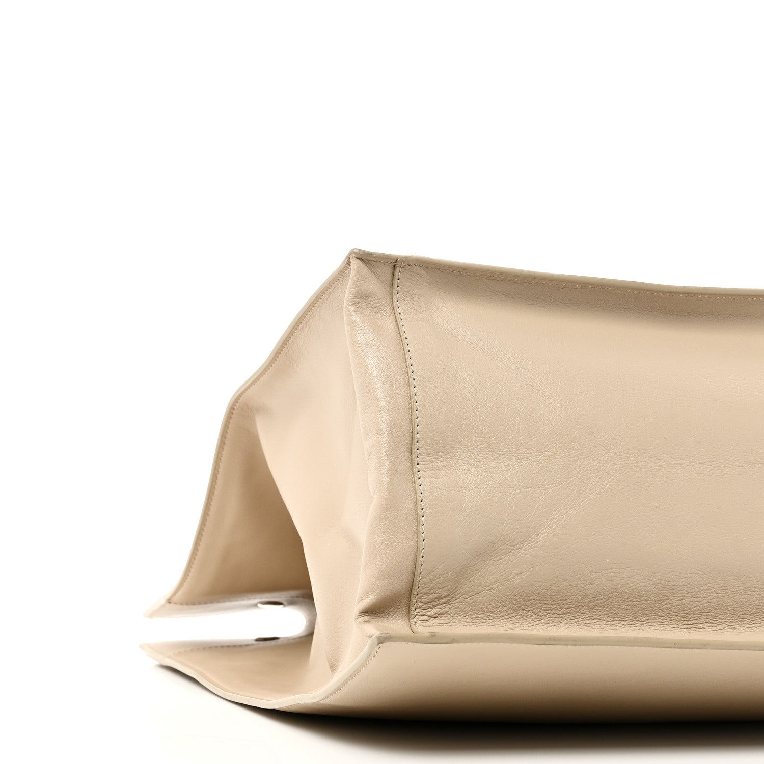 Saint Laurent Vitello Large Rive Gauche Tote Sea Salt 9 of 10