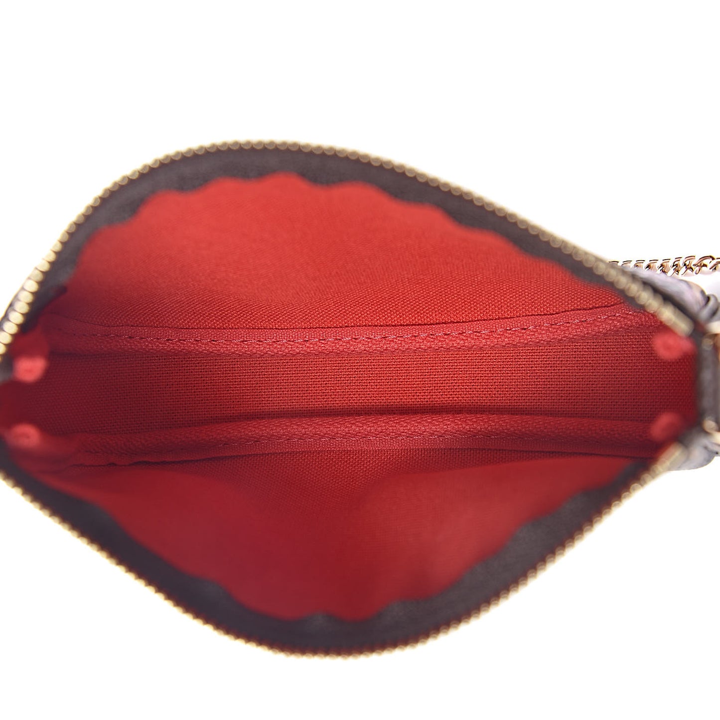 Damier Ebene 2019 Christmas Animation Mini Pochette Accessories Red