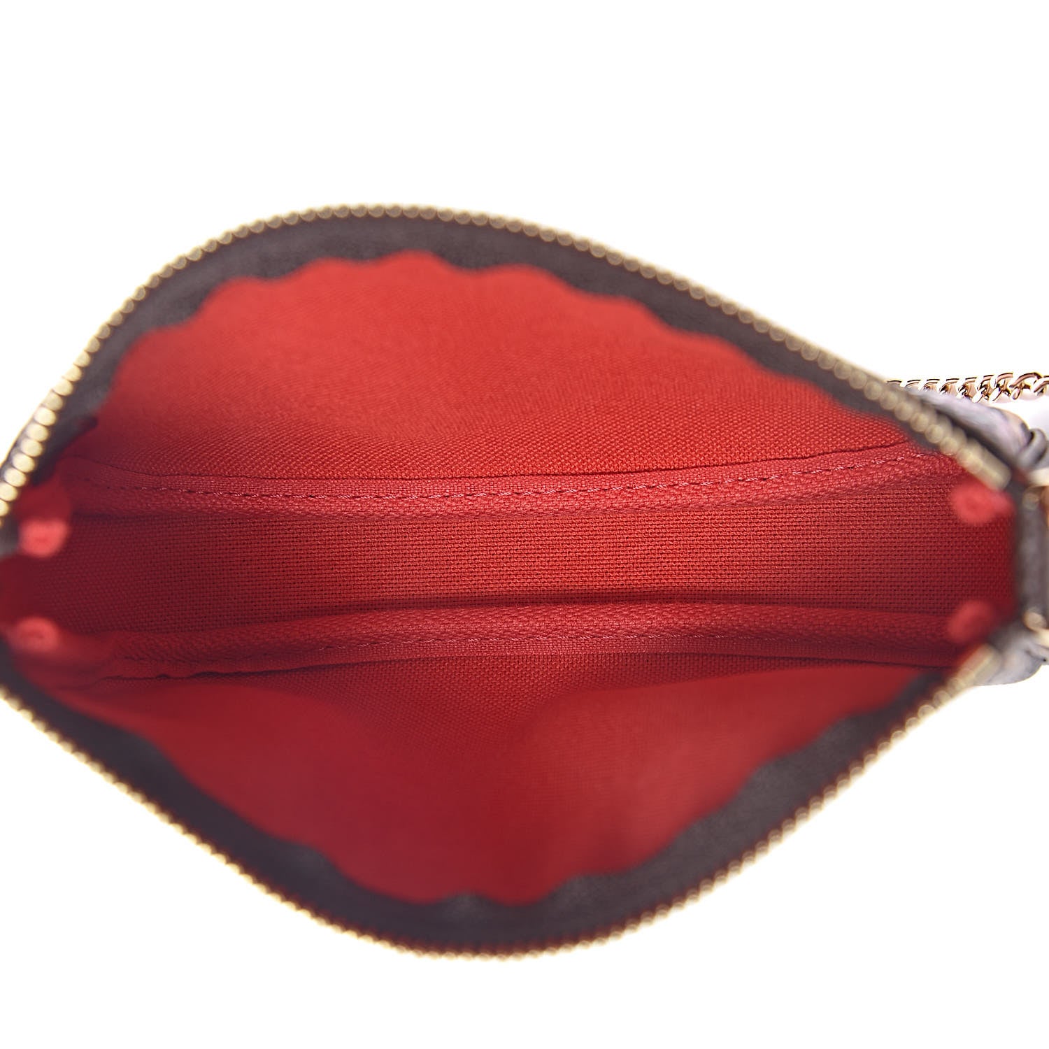 Louis Vuitton Damier Ebene 2019 Christmas Animation Mini Pochette Accessories Red 5 of 8