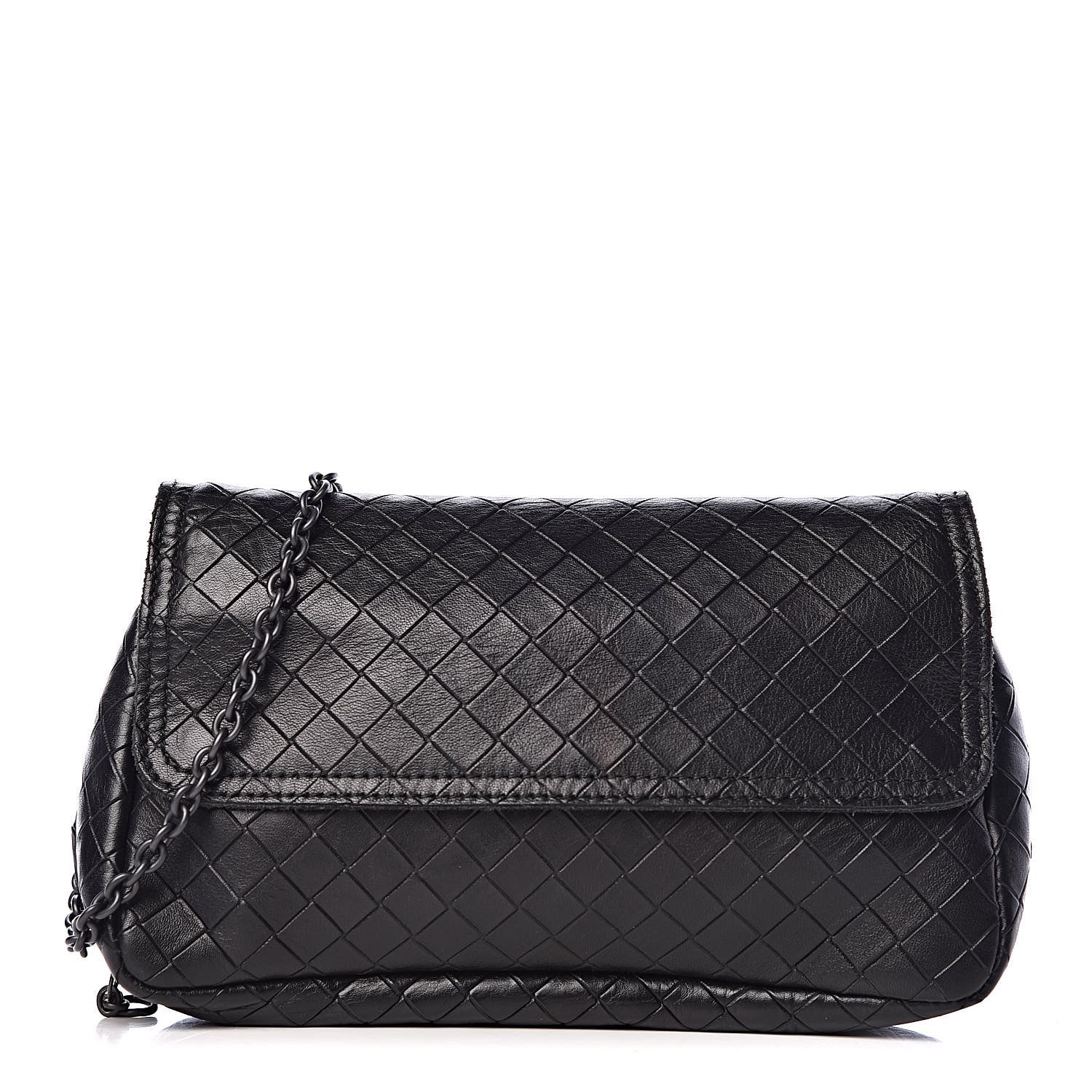 Bottega Veneta Nappa Intrecciato Mini Chain Messenger Black 1 of 10