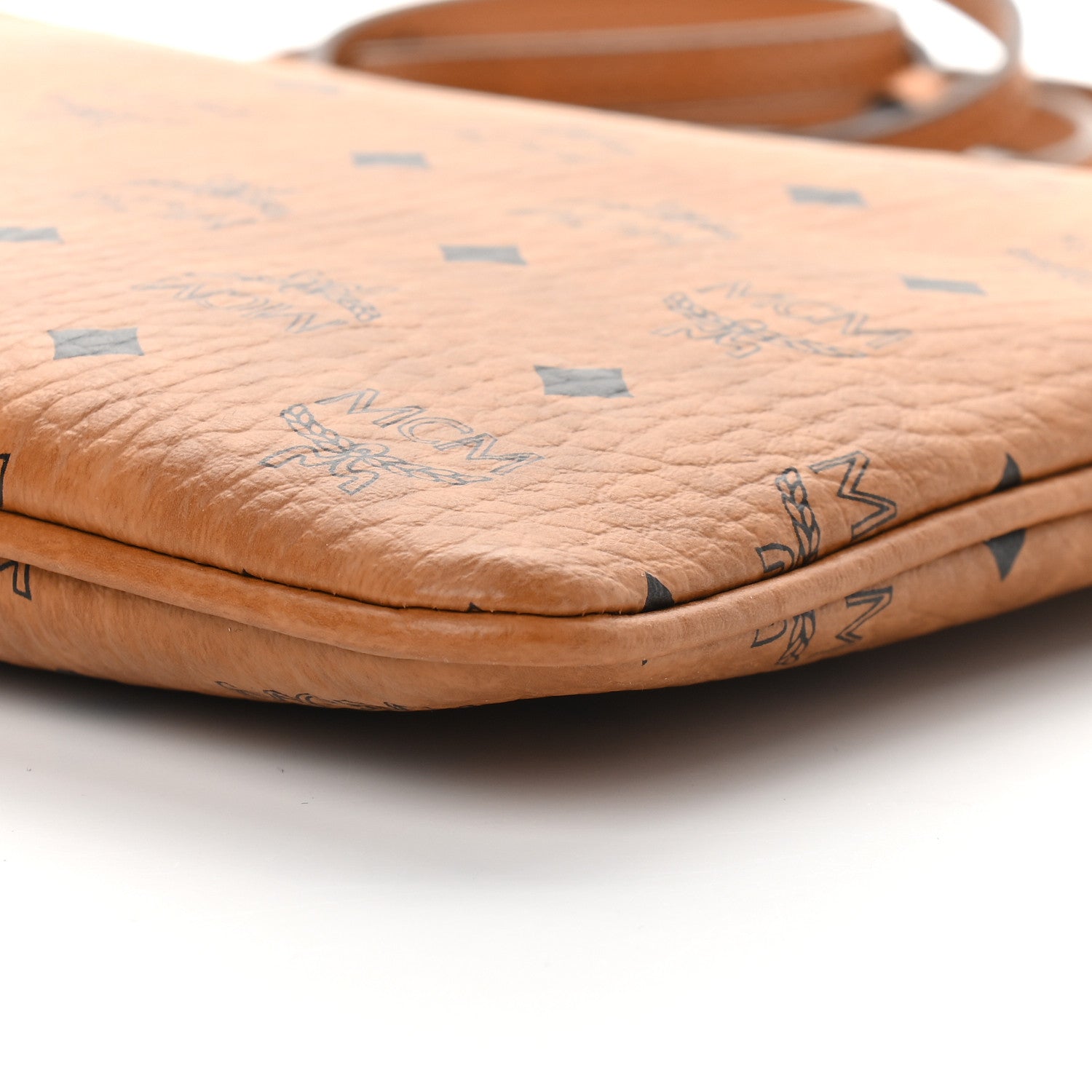 MCM Visetos Medium Crossbody Pouch Cognac 8 of 8