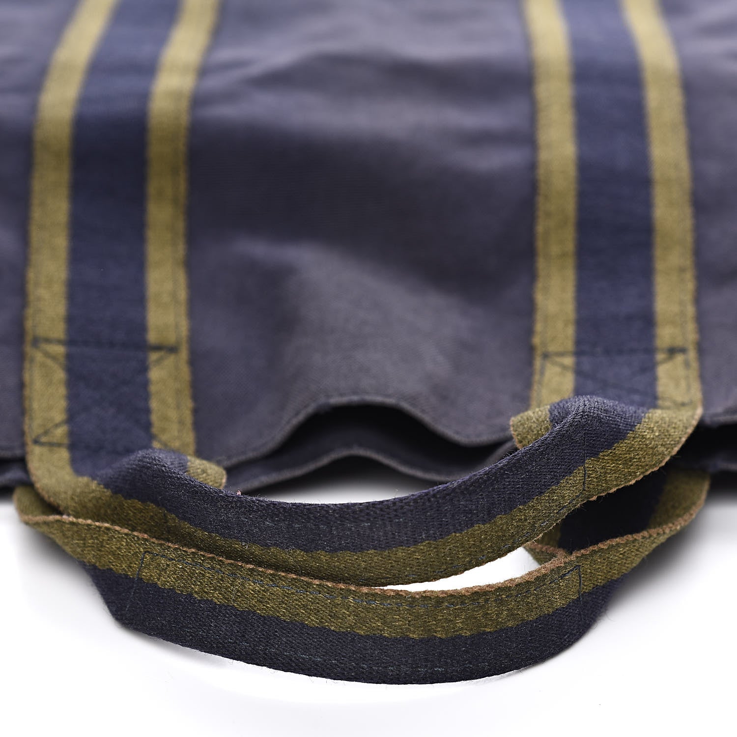 Hermes Canvas Fourre Tout Navy 12 of 14