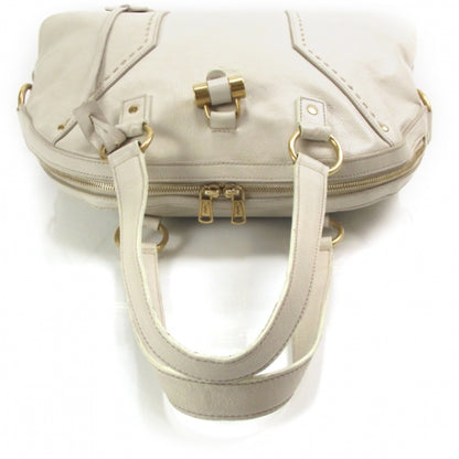 Saint Laurent Leather Large Muse Ivory 6 of 13
