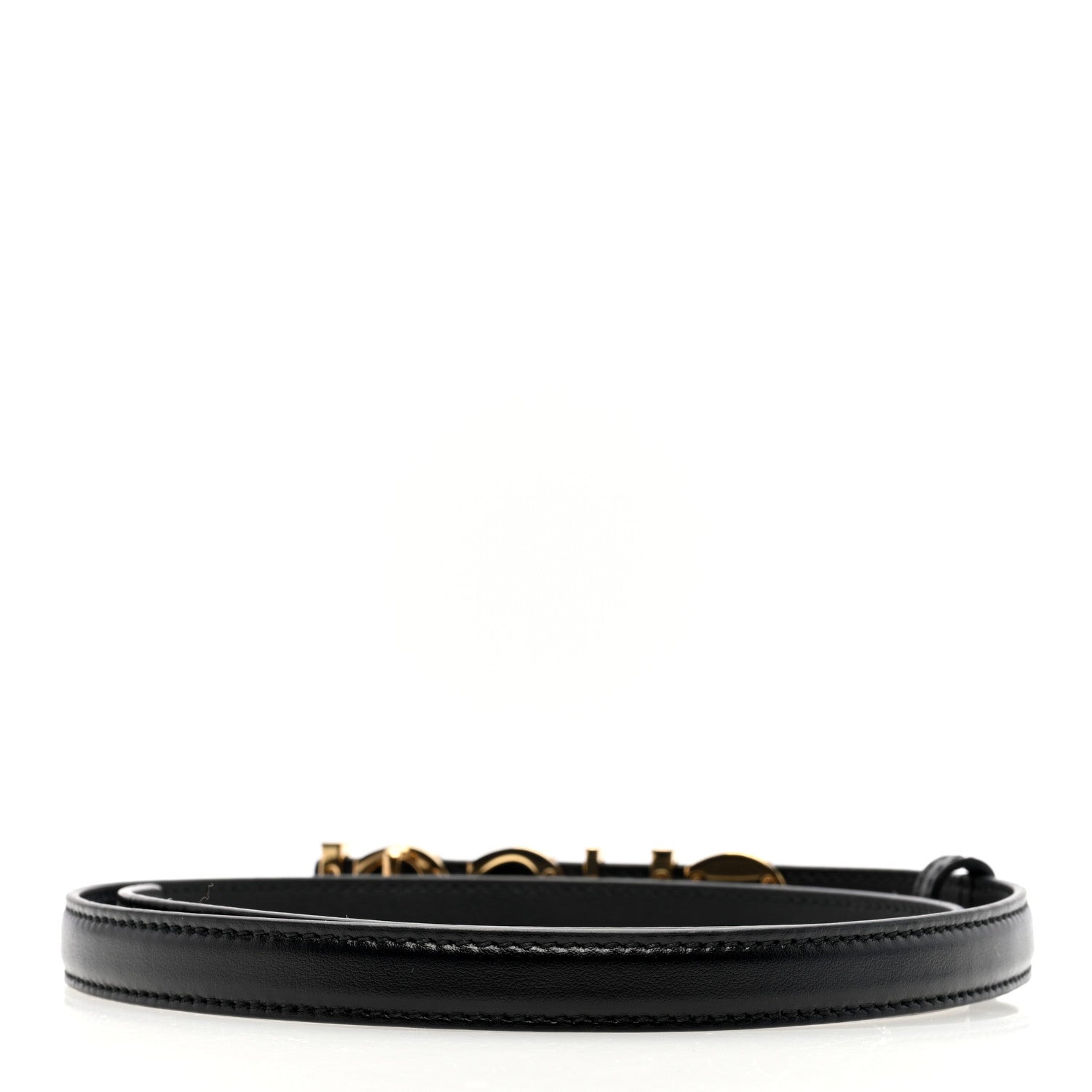 Gucci Plutone Calfskin Gucci Buckle 20mm Thin Belt 70 28 Black 2 of 4