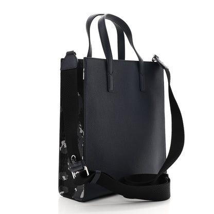 MCM Grained Calfskin Camouflage Small Tote Black Camo 3 of 9
