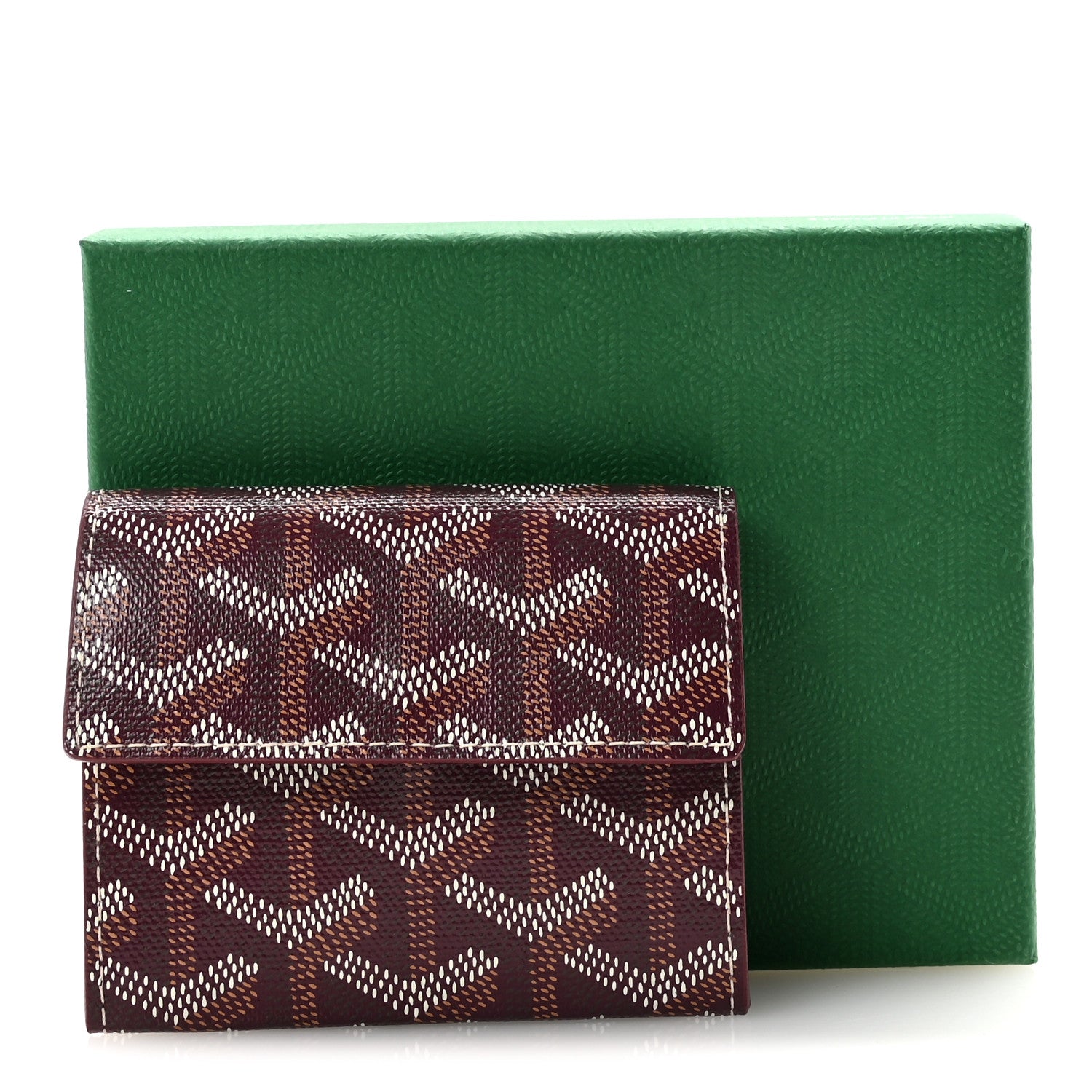Goyard Goyardine Marigny Coin Purse Wallet Bordeaux 7 of 7