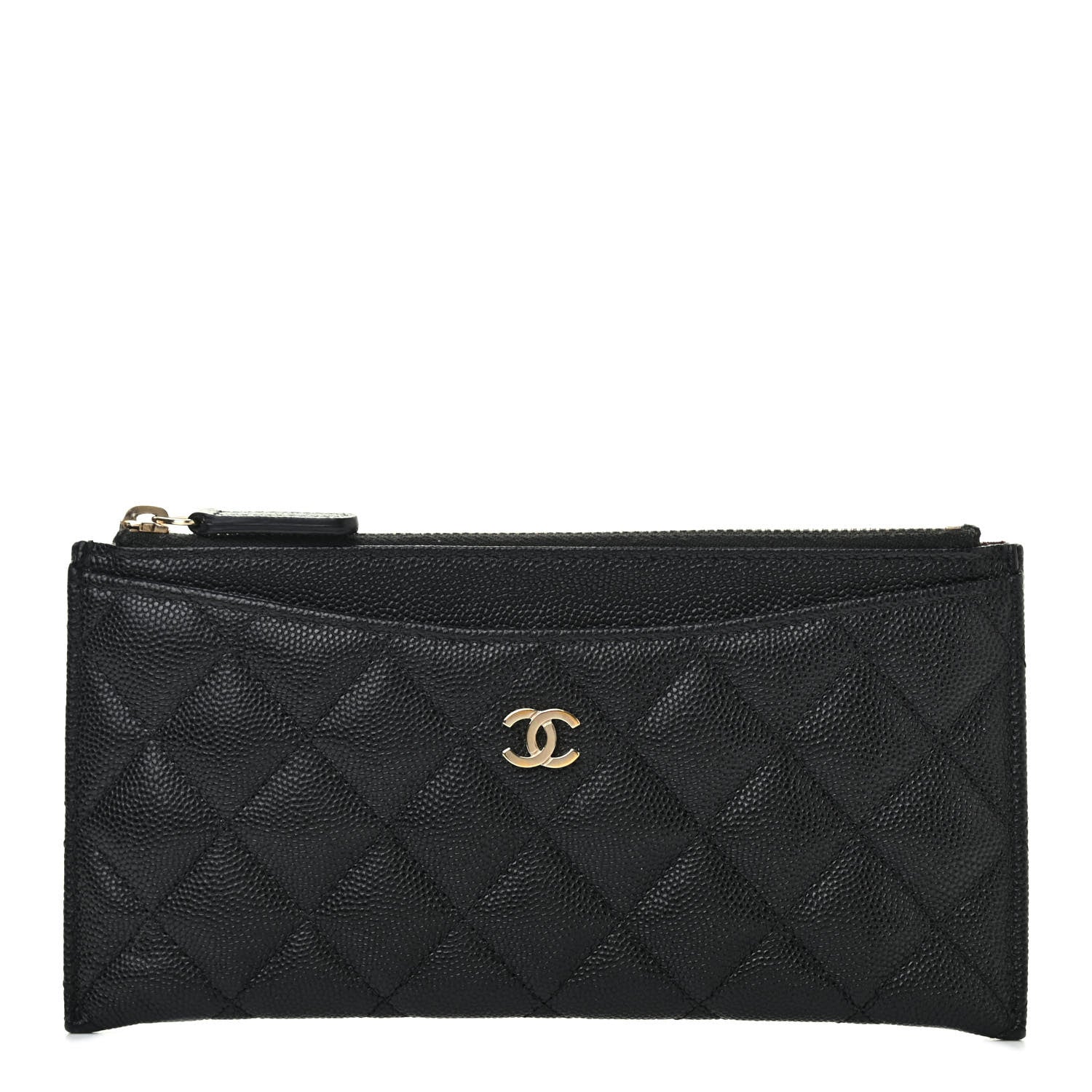 Chanel Caviar Quilted Classic Zip Pouch Black 1 of 10