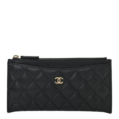 Chanel Caviar Quilted Classic Zip Pouch Black 1 of 10