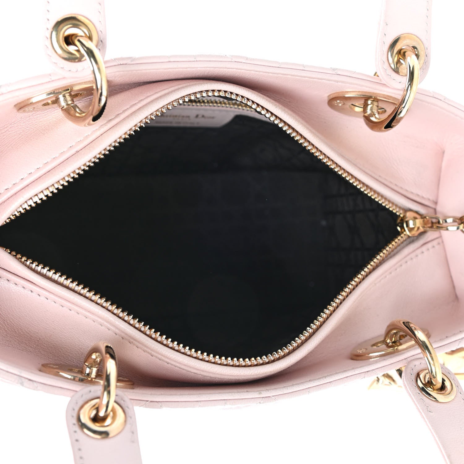 Christian Dior Lambskin Cannage Medium Lady Dior Light Pink 4 of 4