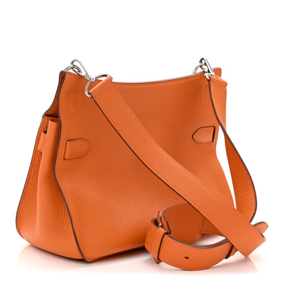 Hermes Taurillon Clemence Jypsiere 31 Orange 5 of 21