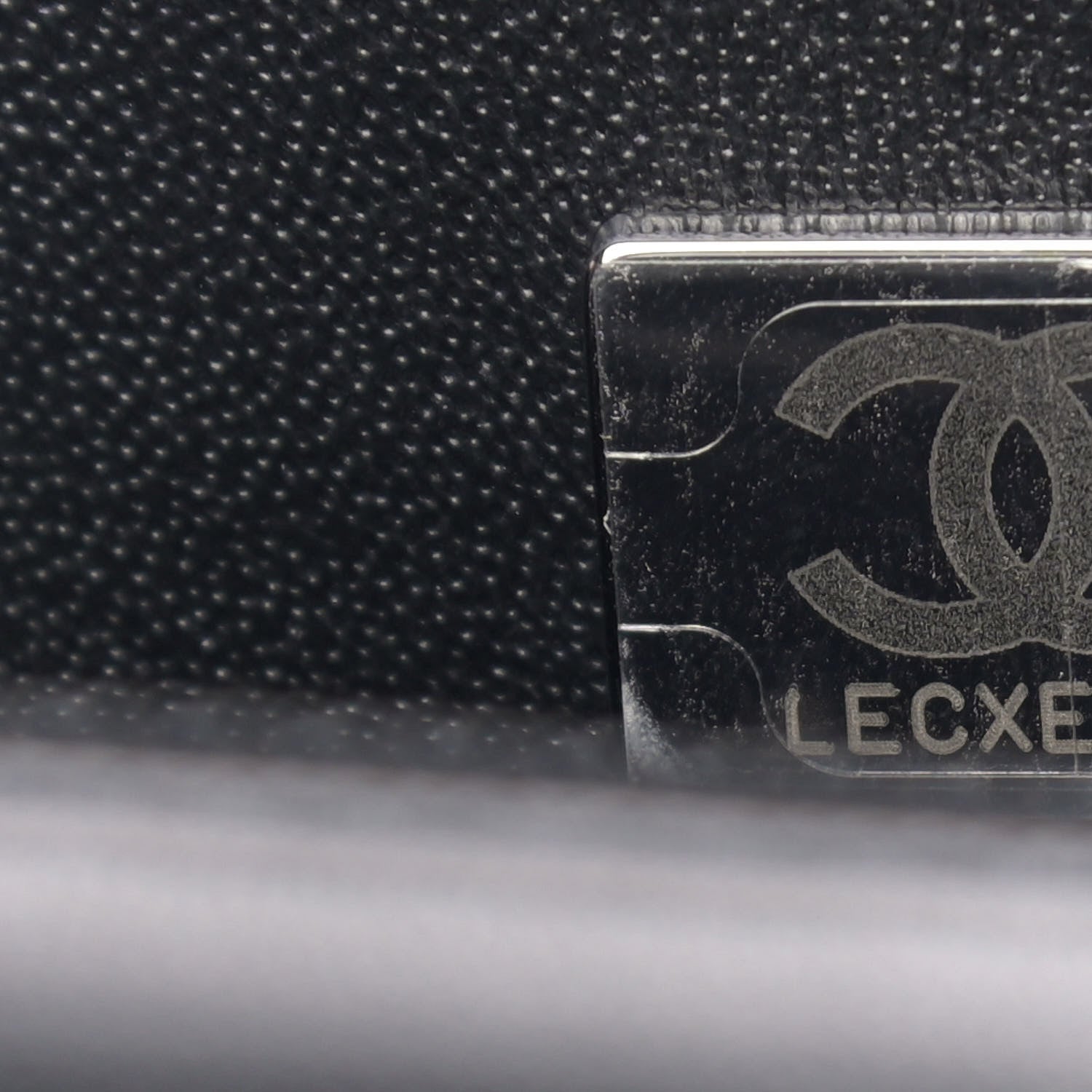 Chanel Lambskin Quilted Mini Rectangular Flap So Black 7 of 9