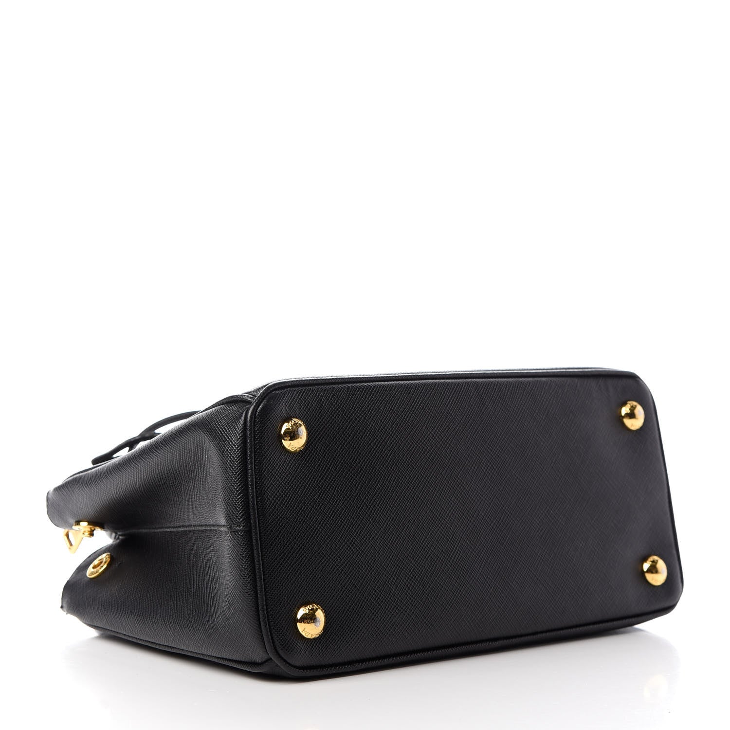 Prada Saffiano Small Galleria Double Zip Tote Black 4 of 9