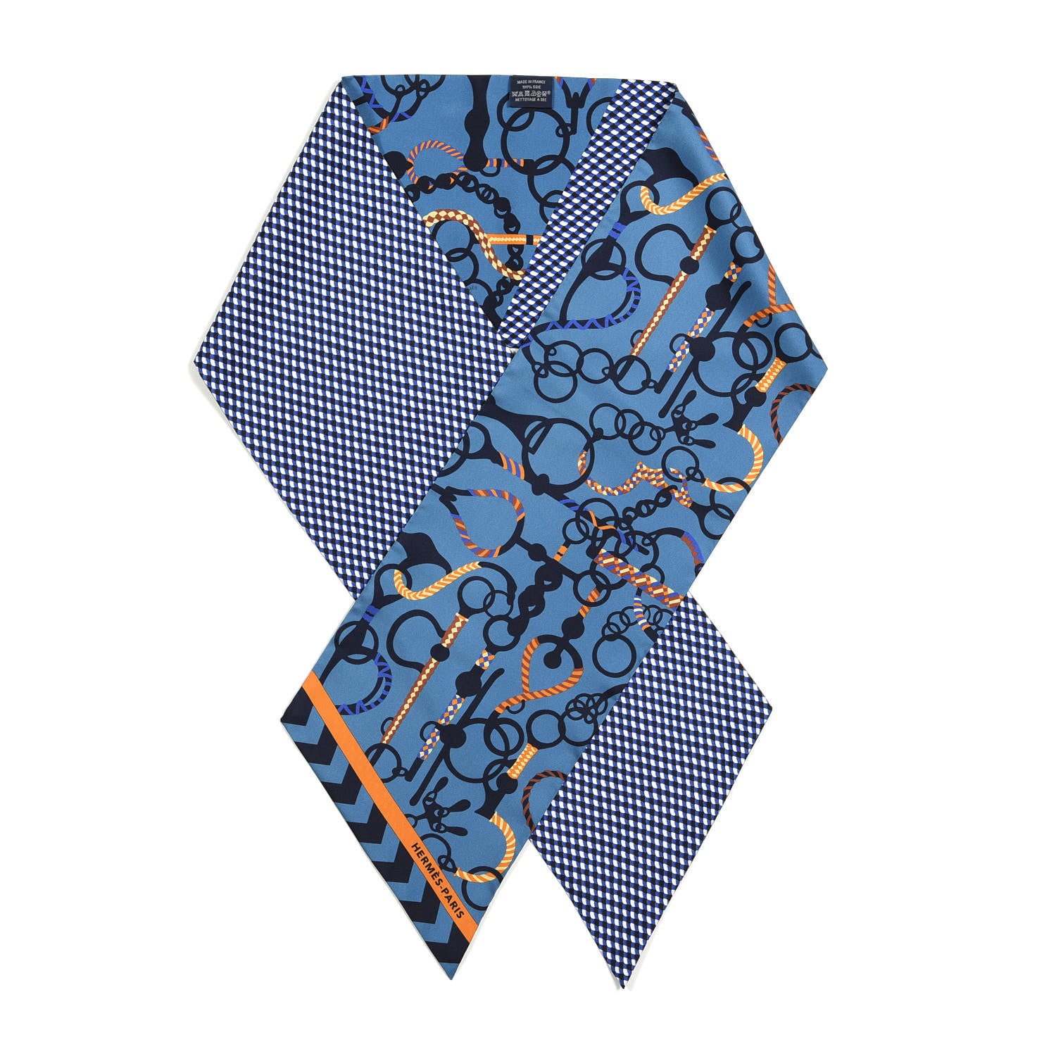 Hermes Silk Mors Et Tresses Maxi Twilly Cut 1 of 3