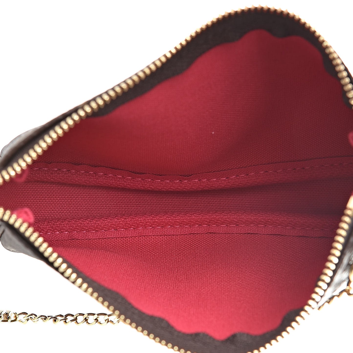 Monogram 2019 Christmas Animation Mini Courchevel Pochette Accessories Fuchsia