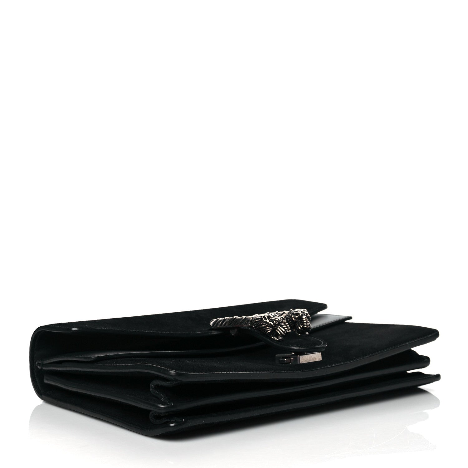 Gucci Suede Small Dionysus Shoulder Bag Black 4 of 10