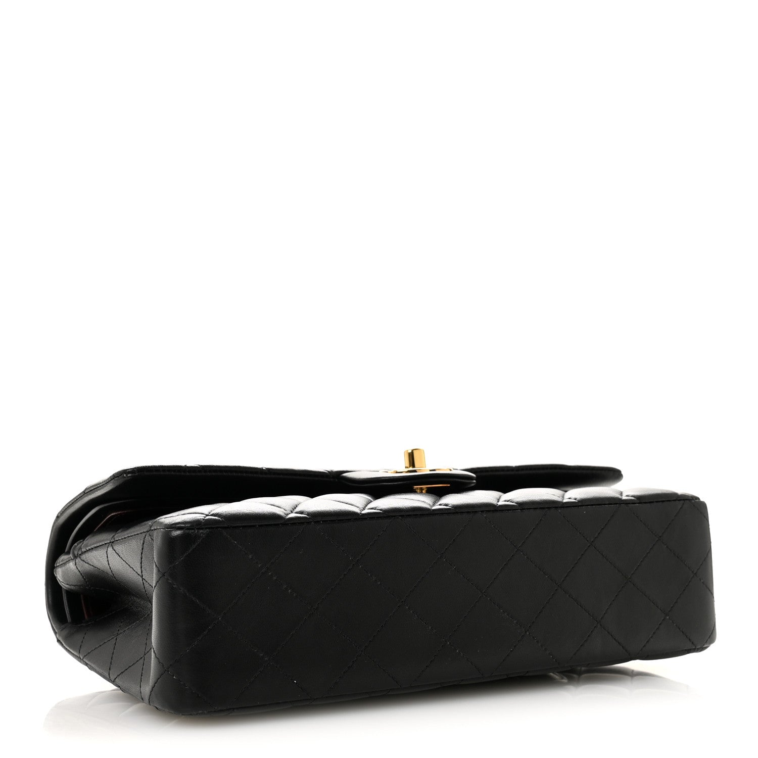 Chanel Lambskin Quilted Medium Double Flap Black 4 of 12