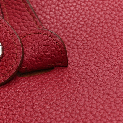 Hermes Taurillon Clemence EVELYNE III PM Rouge Grenat 7 of 11