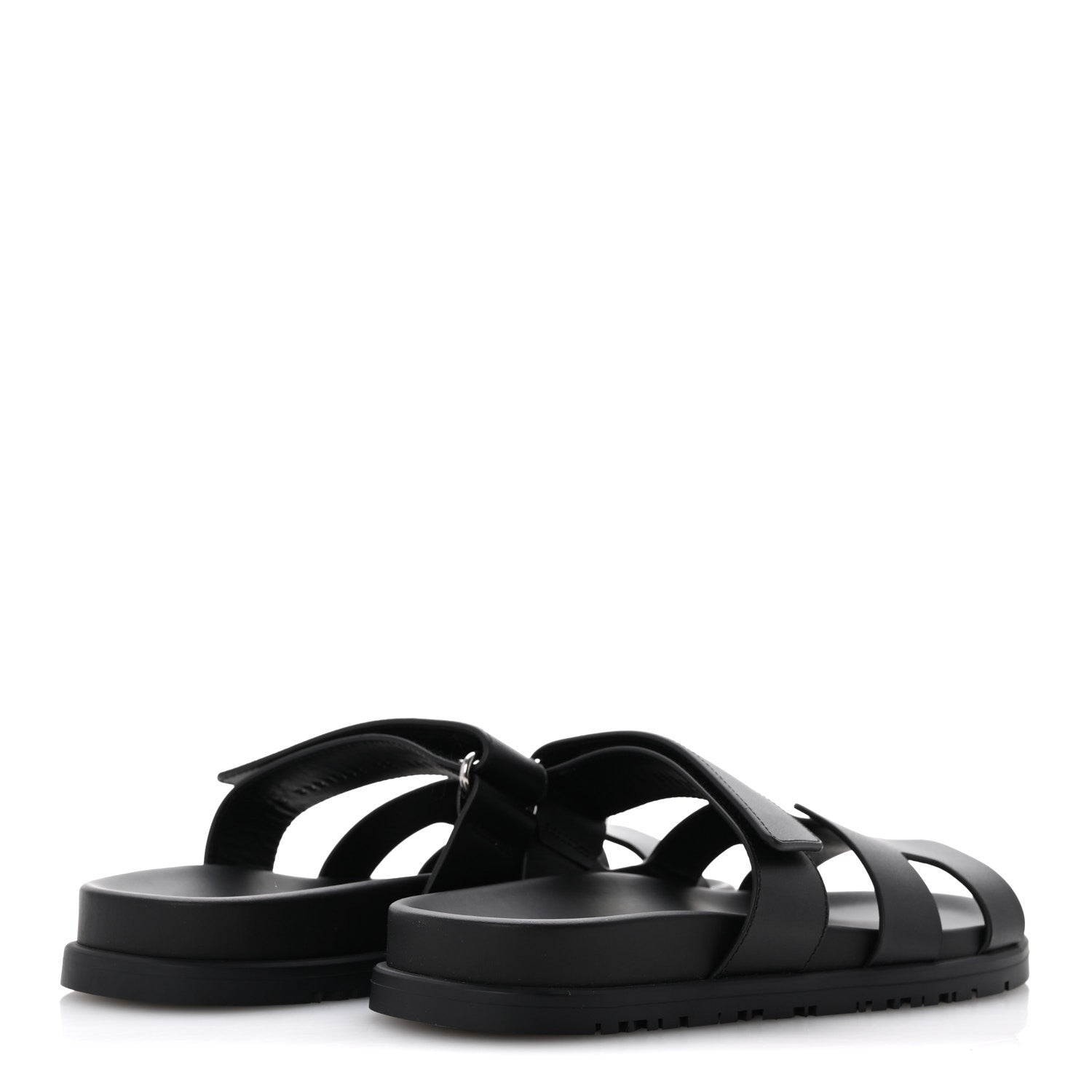 Hermes Calfskin Womens Chypre Sandals 36 Black 5 of 10
