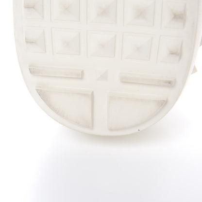 Valentino Garavani Calfskin Patent Rockstud Open Sneakers 39 White Rosso Valentino 10 of 13