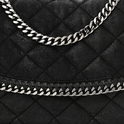 Stella McCartney Shaggy Deer Quilted Falabella Shoulder Bag Black 7 of 11