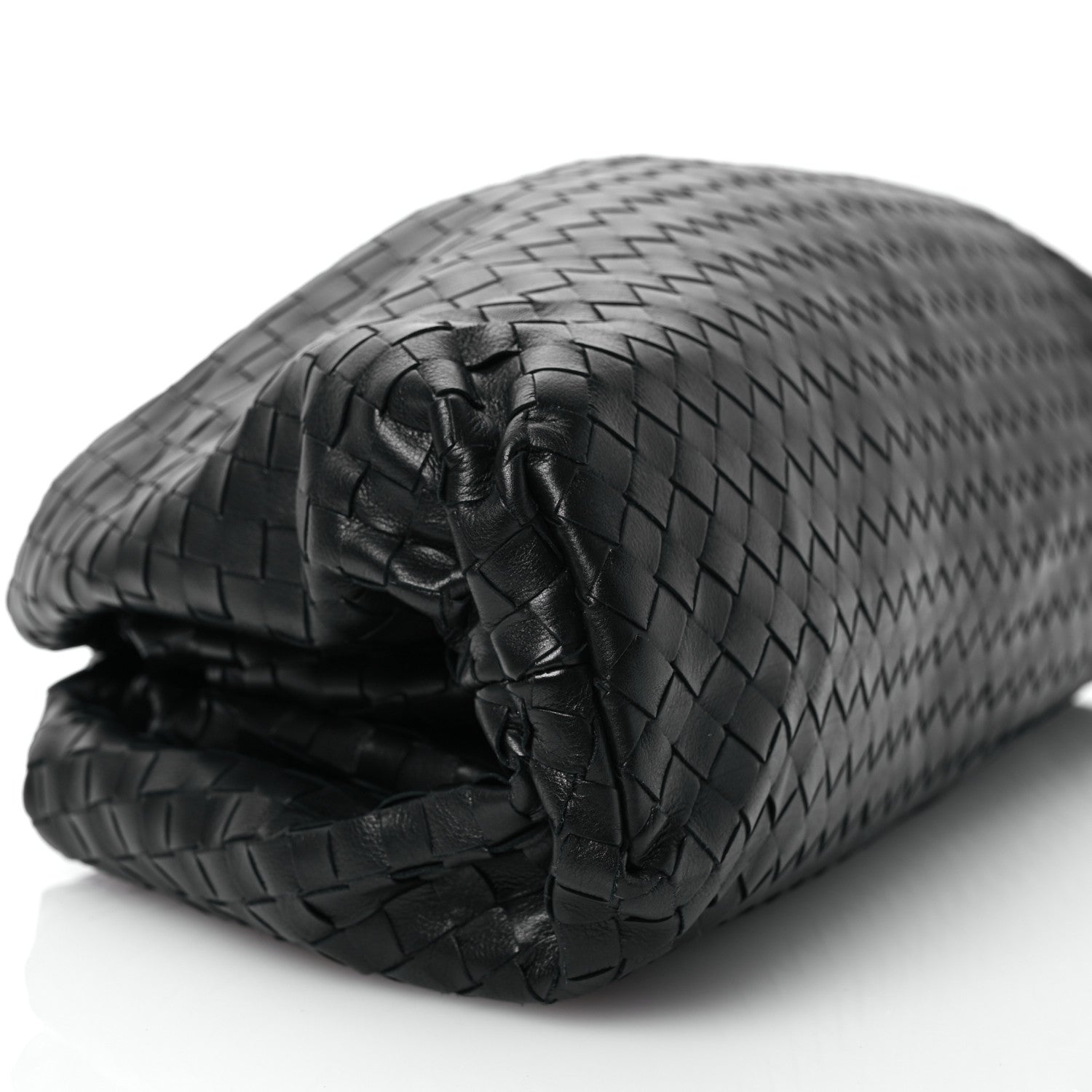 Bottega Veneta Nappa Maxi Intreccio The Pouch Oversized Clutch Black 9 of 11