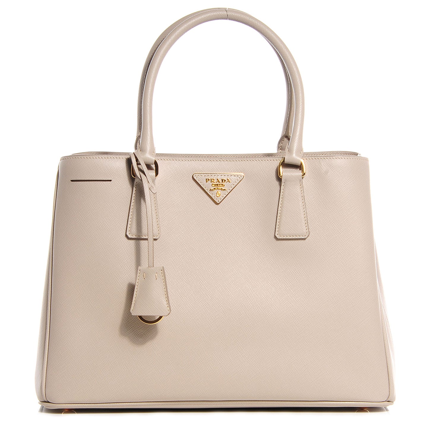 Saffiano Lux Medium Tote Pomice