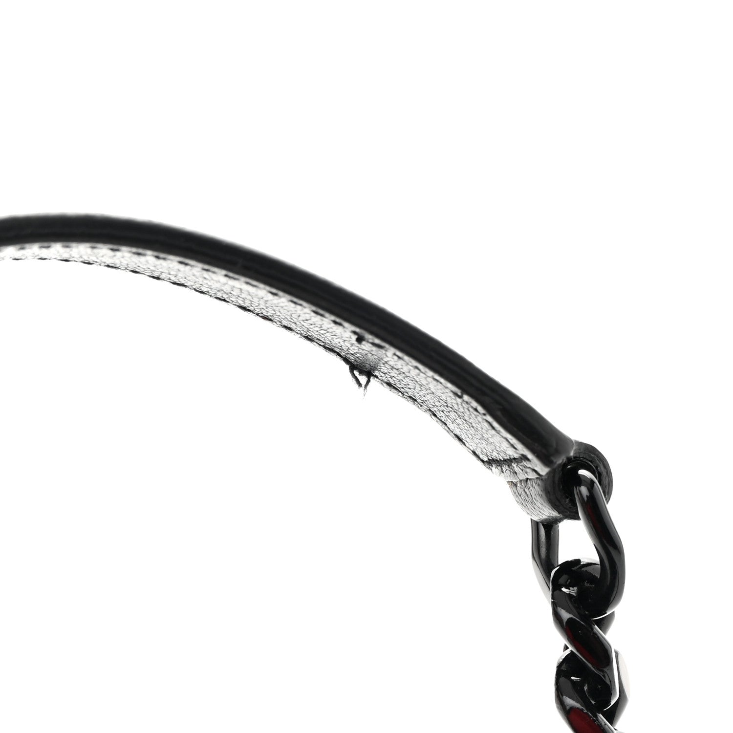 Saint Laurent Sheepskin Matelasse Chevron Monogram Classic Baby Chain Bag Black 14 of 15