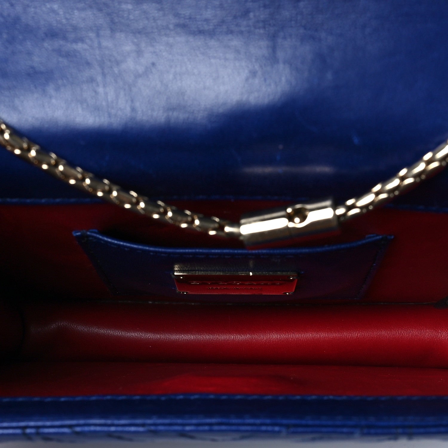 Bulgari Calfskin Quilted Serpenti Forever Shoulder Bag Navy 5 of 8