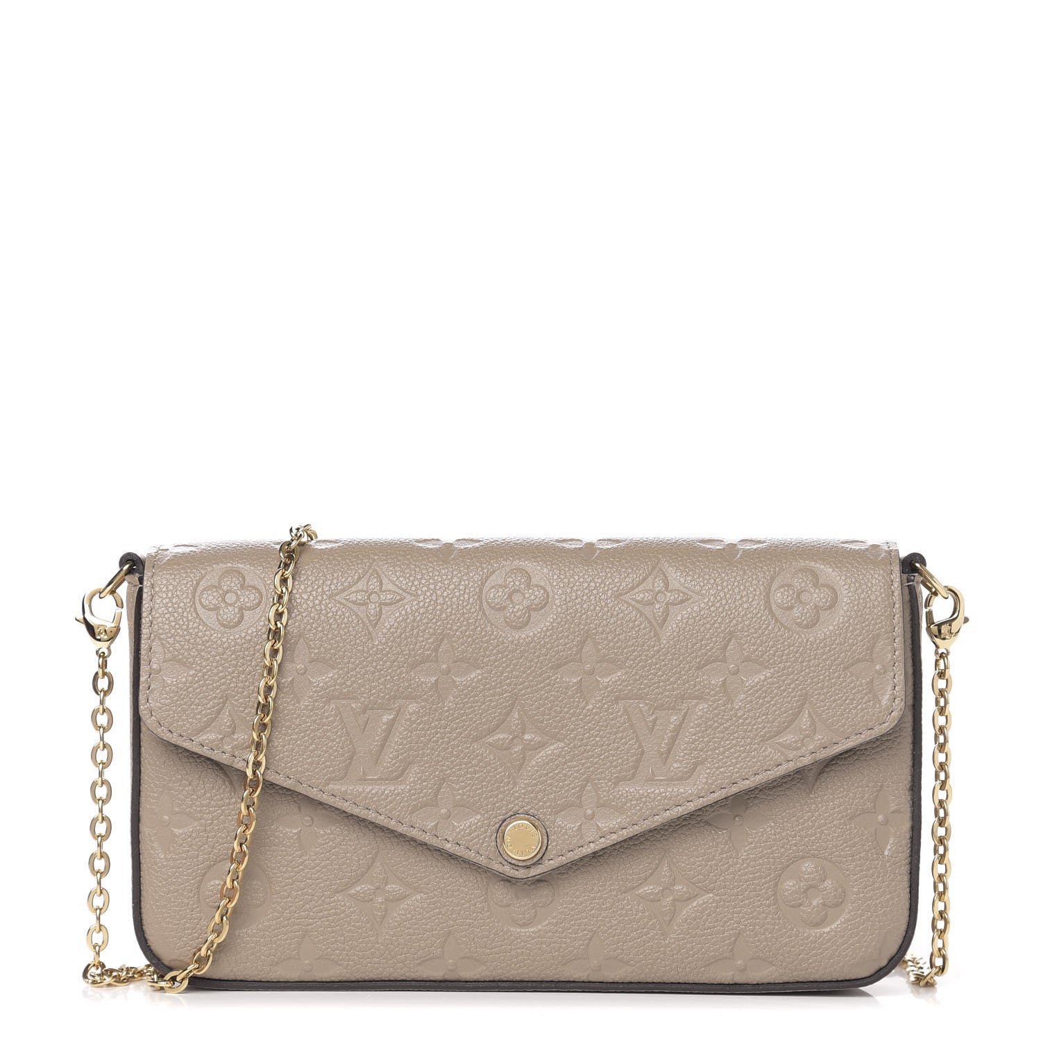 Louis Vuitton Empreinte Pochette Felicie Chain Wallet Tourterelle 1 of 13
