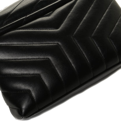 Saint Laurent Calfskin Y Quilted Monogram Small Loulou Chain Satchel Black 13 of 13
