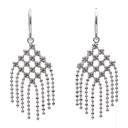 Tiffany 18K White Gold Fringe Earrings 1 of 4