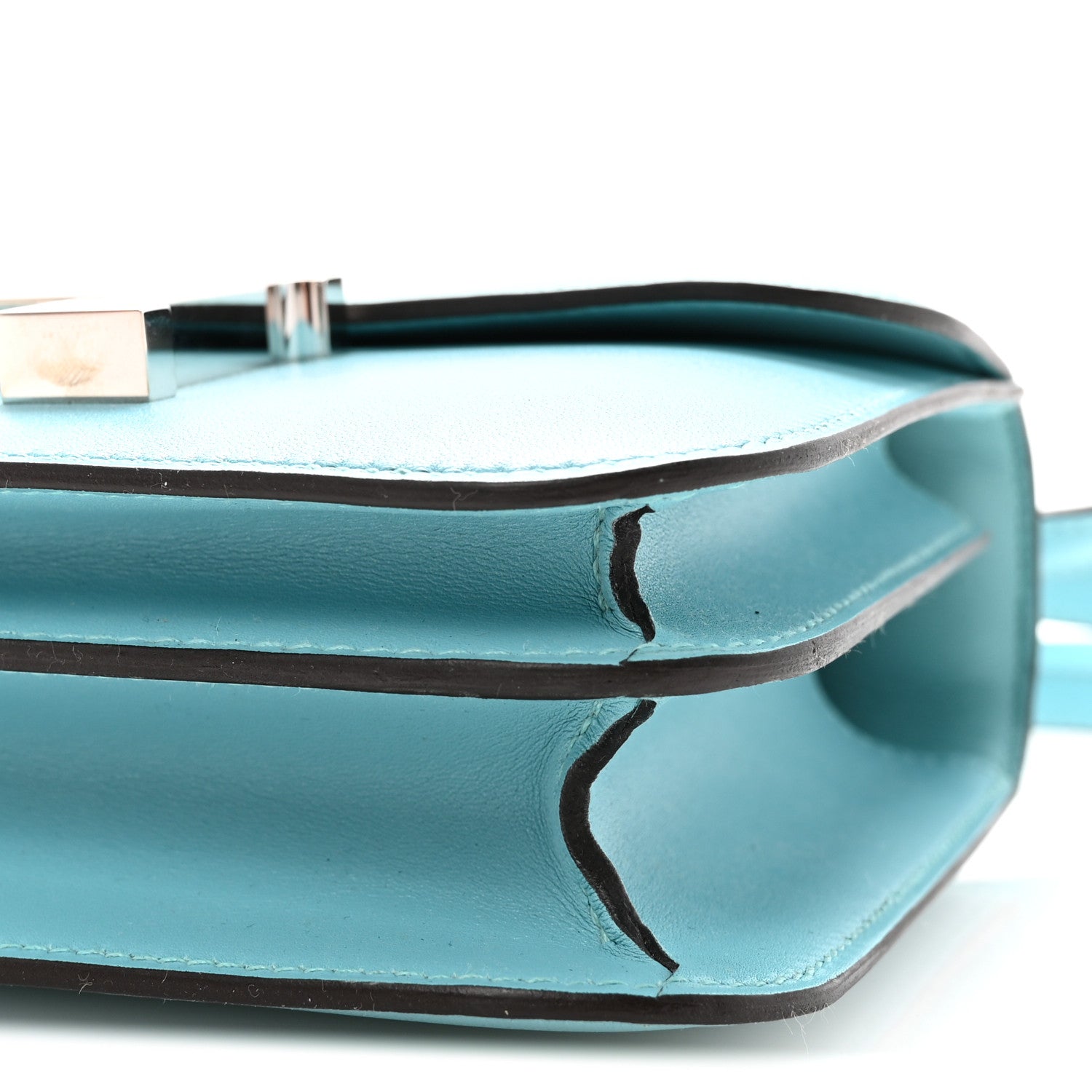 Hermes Tadelakt Lizard Constance 18 Bleu Atoll Ficelle 9 of 10
